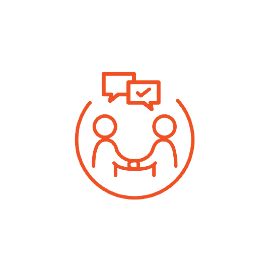 Icon, das für Vertrauensarbeit steht