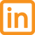linkedin logo in orange